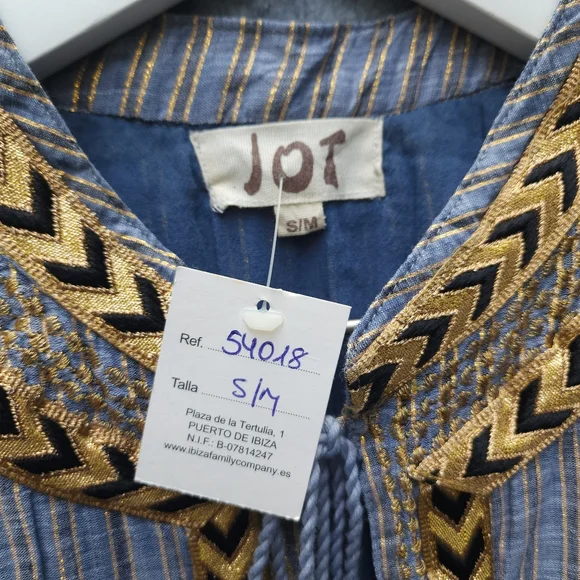 Jot Embroidered Striped Blouse with Tassel Details - Picture 6 of 10